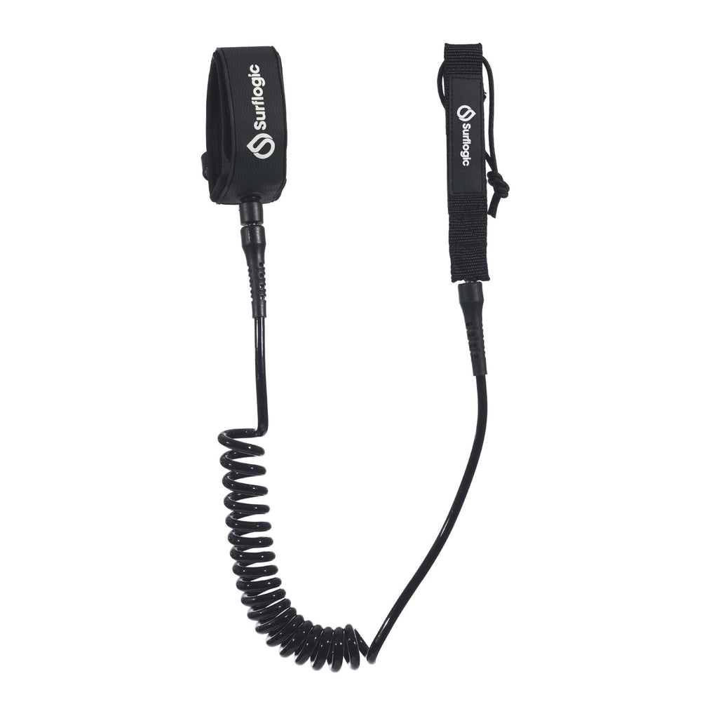 Leash Foil Coil Cheville 6 Noir Surflogic 59020