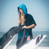 Poncho Noir-Cyan Surflogic 59802