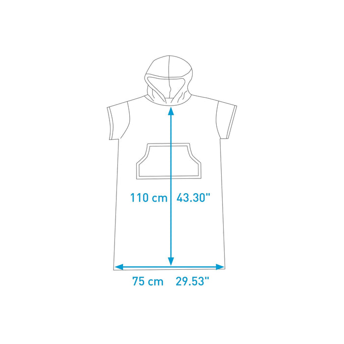 Poncho Cyan-Marine Surflogic 59805