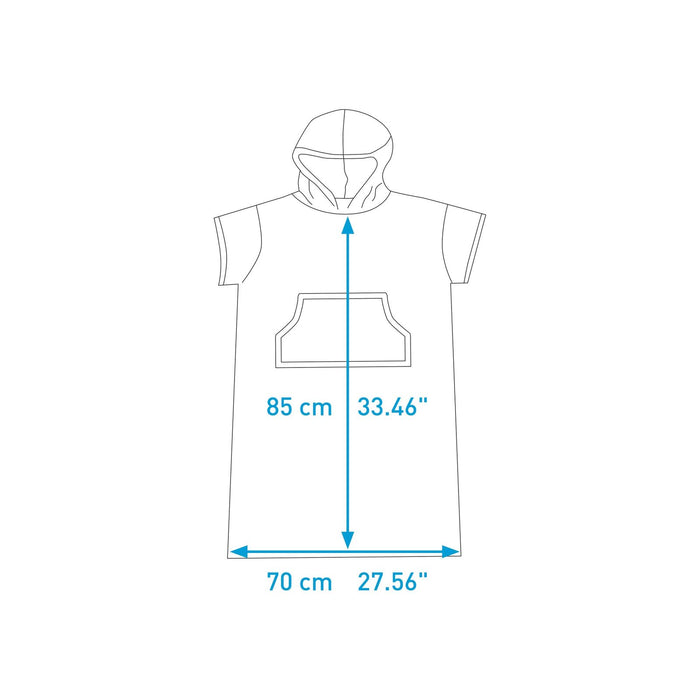 Poncho Junior Cyan-Rose Surflogic 59807
