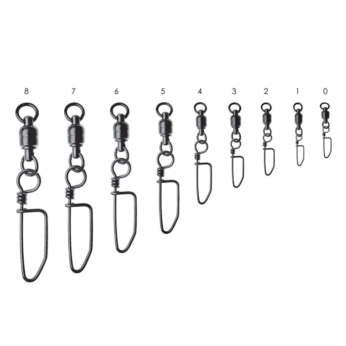 Pack de 4 émerillons avec snap acier inoxydable №1 Expert Predator 60455