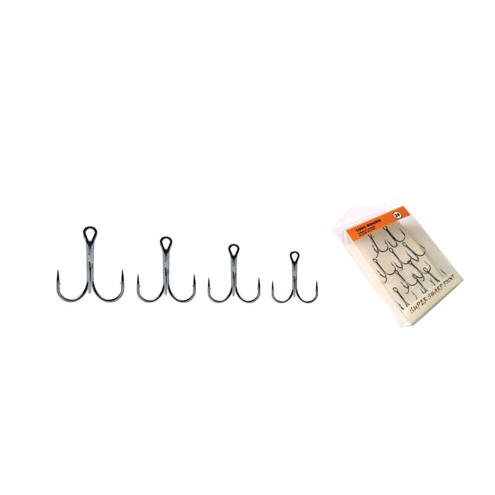 Hameçons triples de pêche noir-nickel №2 10pcs Expert Predator 60540