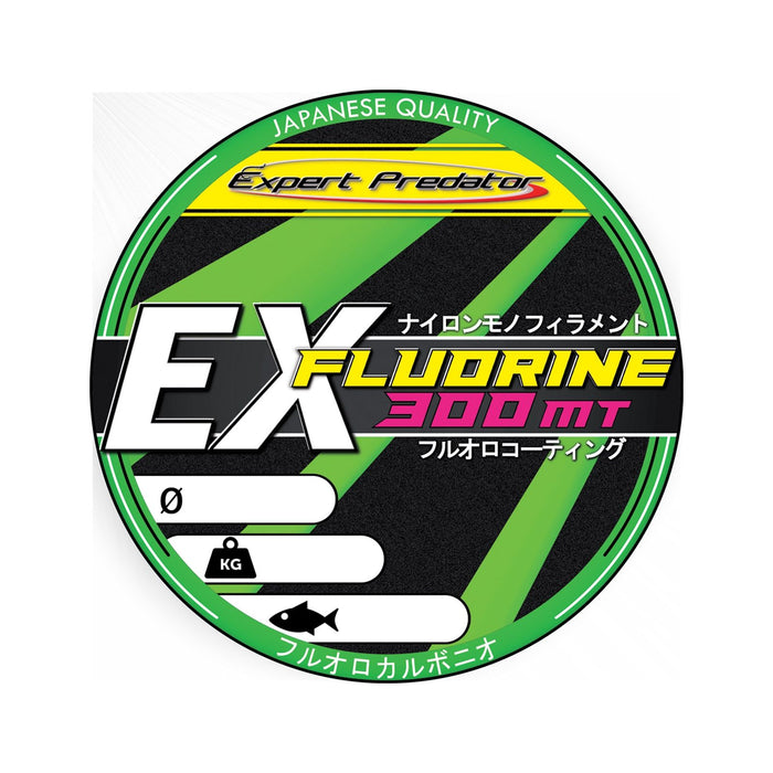Fil de ligne en polyéthylène fluorocarboné Ex-Fluorine 300m 20kg 0,60mm Expert Predator 60710