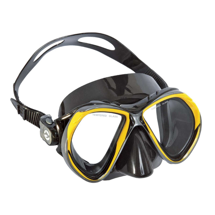 Masque de plongée Vanity Noir-Jaune Abysstar 62939YL