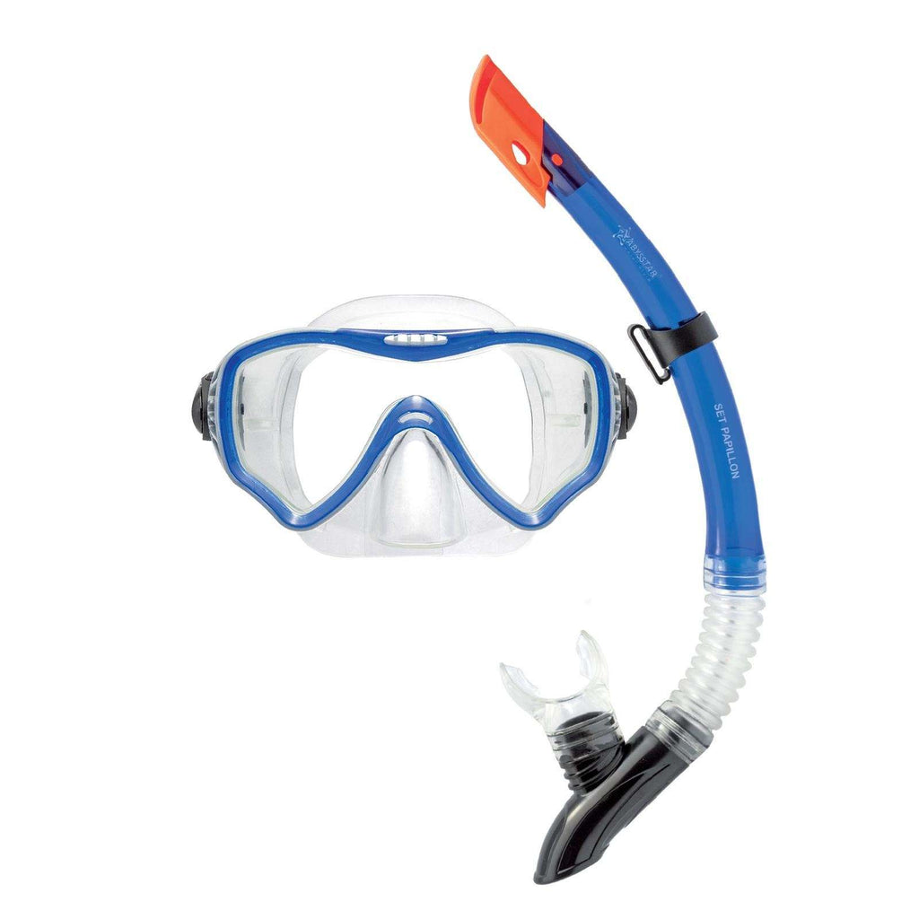 Kit de snorkeling Papillon Clair-Bleu Abysstar 62944BL