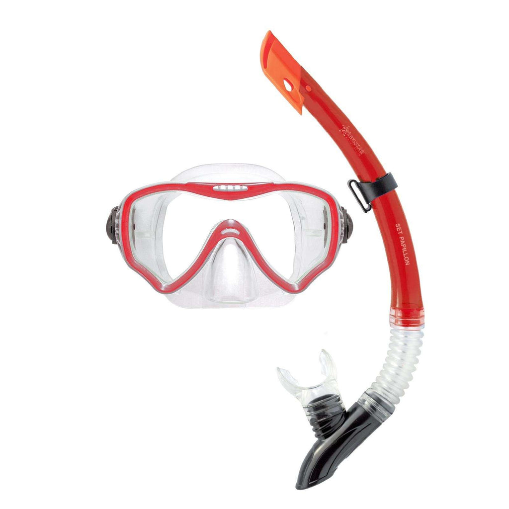 Kit de snorkeling Papillon Clair-Rouge Abysstar 62944RD
