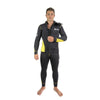 Combinaison de plongée Pacific Color à zip frontal homme 5mm noir-jaune M Abysstar 63021