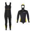 Combinaison de plongée Pacific Color à zip frontal homme 5mm noir-jaune M Abysstar 63021
