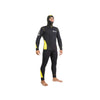 Combinaison de plongée Pacific Color à zip frontal homme 5mm noir-jaune XL Abysstar 63023