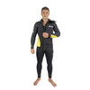 Combinaison de plongée Pacific Color à zip frontal homme 5mm noir-jaune XL Abysstar 63023
