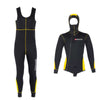 Combinaison de plongée Pacific Color à zip frontal homme 5mm noir-jaune XL Abysstar 63023