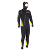 Combinaison de plongée Pacific Color à zip frontal homme 5mm noir-jaune XXL Abysstar 63024