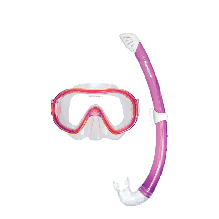 Kit de snorkeling Funny Enfants Transparent-Violet Abysstar 63048VL