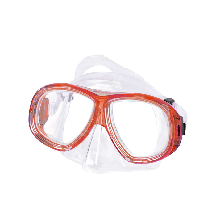 Masque de Plongée Snorkeling Ulisse Transparent-Rouge Abysstar 63055RD