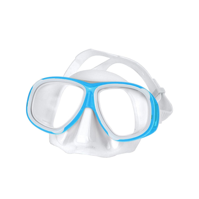 Masque de Plongée Snorkeling Ulisse Blanc-Bleu Abysstar 63056BL