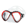 Masque de Plongée Vanity Transparent-Rouge Abysstar 63131RD