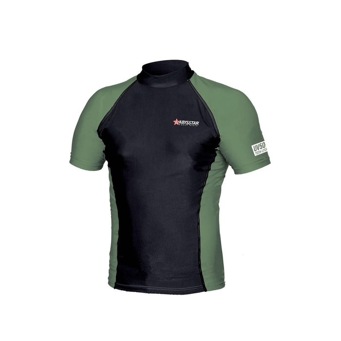 T-shirt de bain Malibu Lycra Homme Noir-Vert S Abysstar 64031
