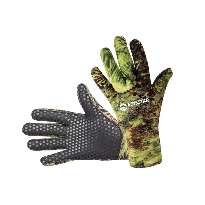 Gants de Chasse Sous-Marine Mimetico Evo 3mm Camouflage-Vert S Abysstar 68050
