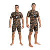 Combinaison Courte de Chasse Sous-Marine Sea Spring Homme 2,5mm Camouflage-Marron-Orange XXXL Abysstar 68154