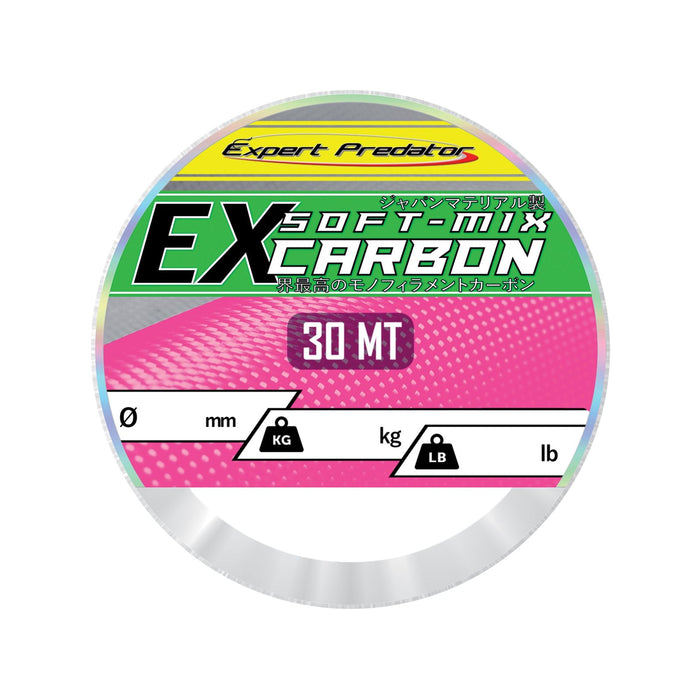 Fil de ligne en nylon Ex Soft-Mix Carbon 30m 41,3kg 0,81mm Expert Predator 68818