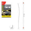 Hameçons attachés avec nylon fluorine de 2m 0,25mm taille 12 Expert Predator 6913012