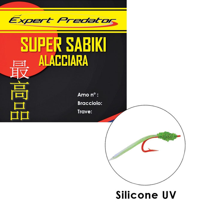 Super Montages Sabiki Alacciara Silicone UV 20pcs №12 Expert Prédateur 6913212