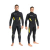Shorty de plongée Sidney Homme 2,5 mm Noir-Jaune L Abysstar 69272