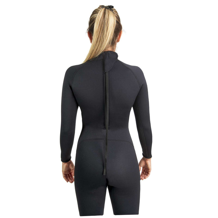 Shorty de plongée Sidney Femme 2,5 mm Noir-Gris-Rouge XS Abysstar 69280