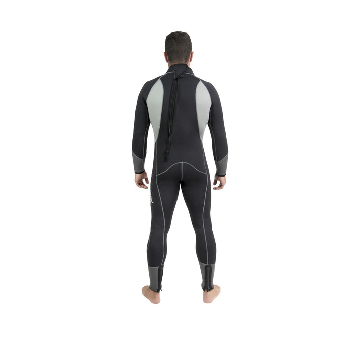 Combinaison de plongée entière Melbourne Homme 5 mm Noir-Gris S Abysstar 69290