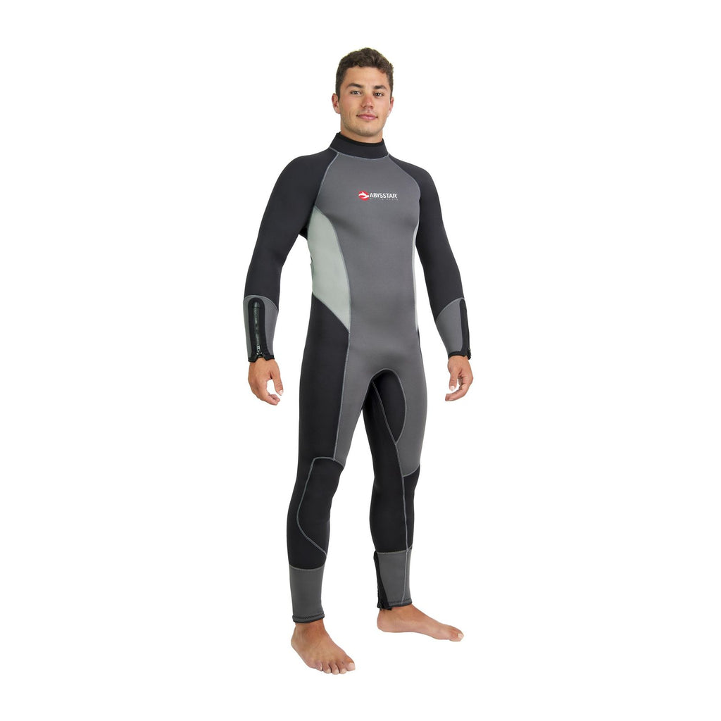 Combinaison de plongée entière Melbourne Homme 5 mm Noir-Gris M Abysstar 69291