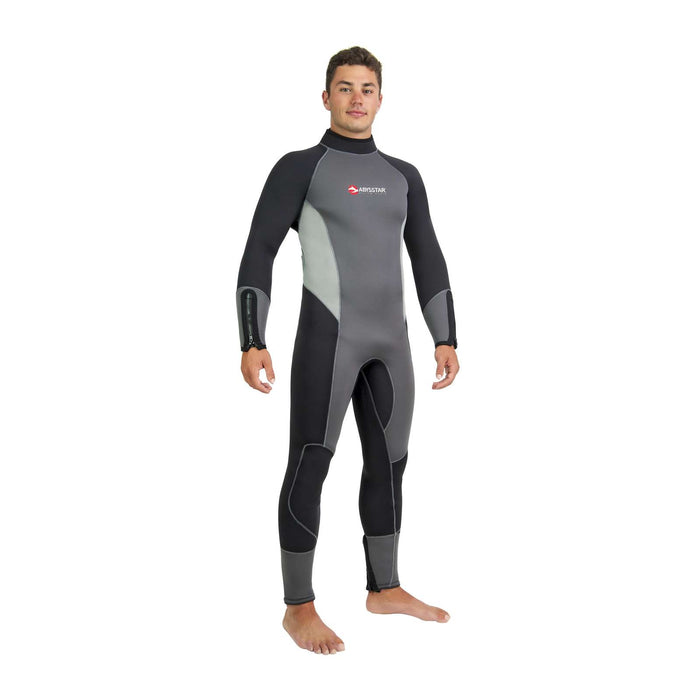 Combinaison de plongée entière Melbourne Homme 5 mm Noir-Gris XXL Abysstar 69294
