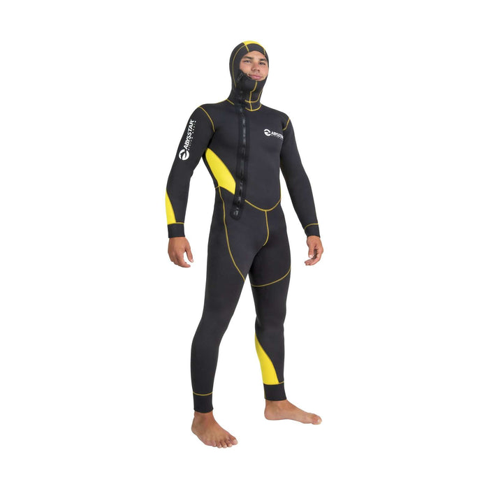 Wetshirt de snorkeling court Surf homme 2,5mm noir-gris-vert M Abysstar 69490