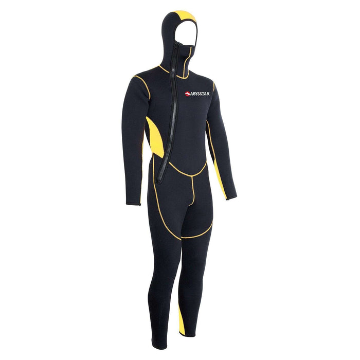 Wetshirt de snorkeling court Surf homme 2,5mm noir-gris-vert M Abysstar 69490