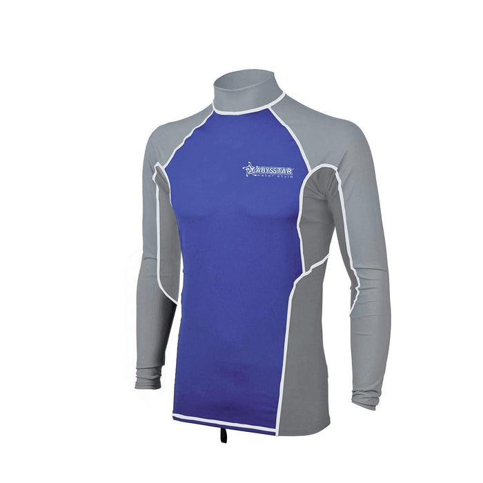 T-Shirt de Natation Tijuana Lycra Manches Longues Homme Gris-Bleu XXL Abysstar 69513