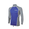 T-Shirt de Natation Tijuana Lycra Manches Longues Homme Gris-Bleu XXL Abysstar 69513