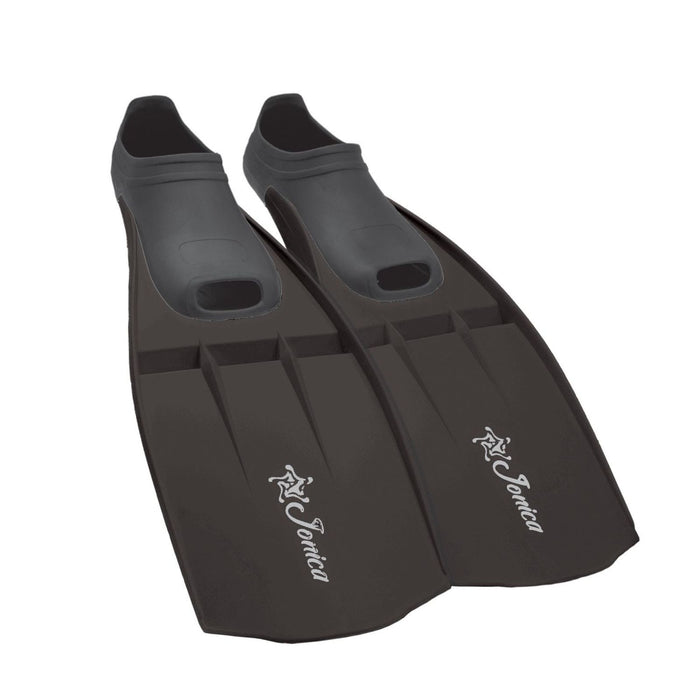 Palmes de snorkeling Jonica Noires Taille 45-47 Abysstar 69551BK