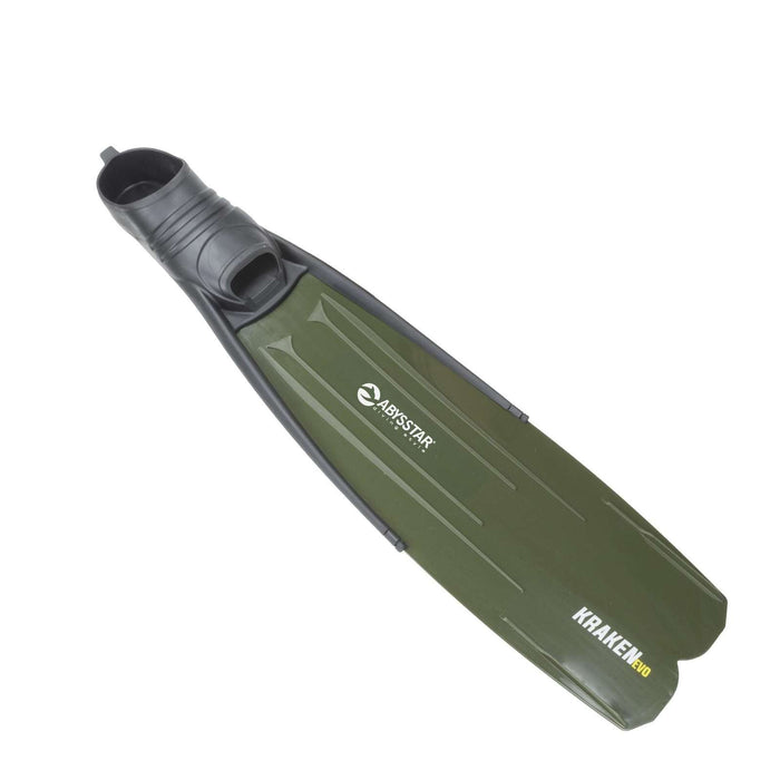 Palmes de Apnée Kraken Evo Vert Armée 42-44 Abysstar 69556