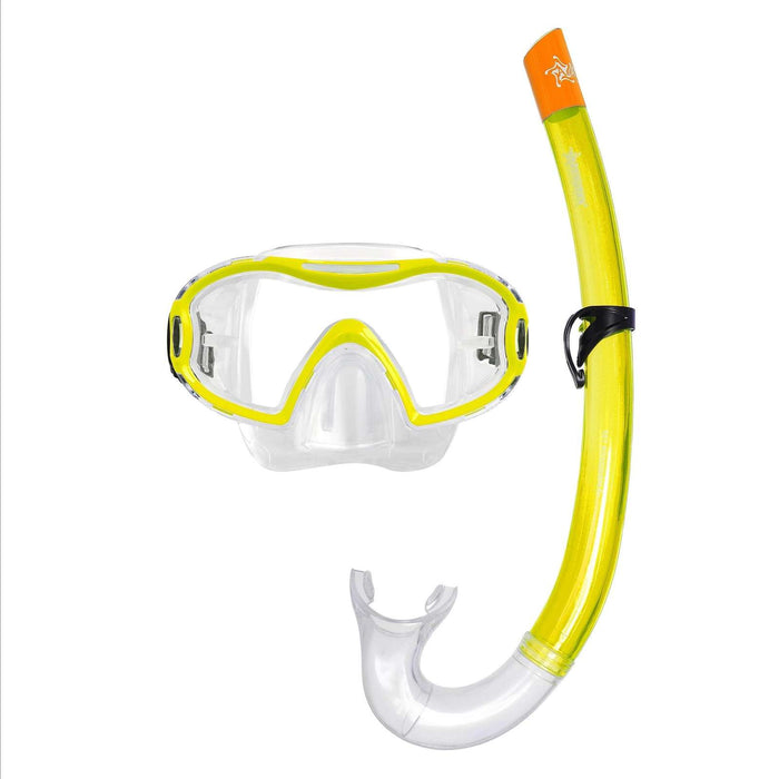 Kit de snorkeling Nemo Enfants Transparent-Jaune Abysstar 69778YLL
