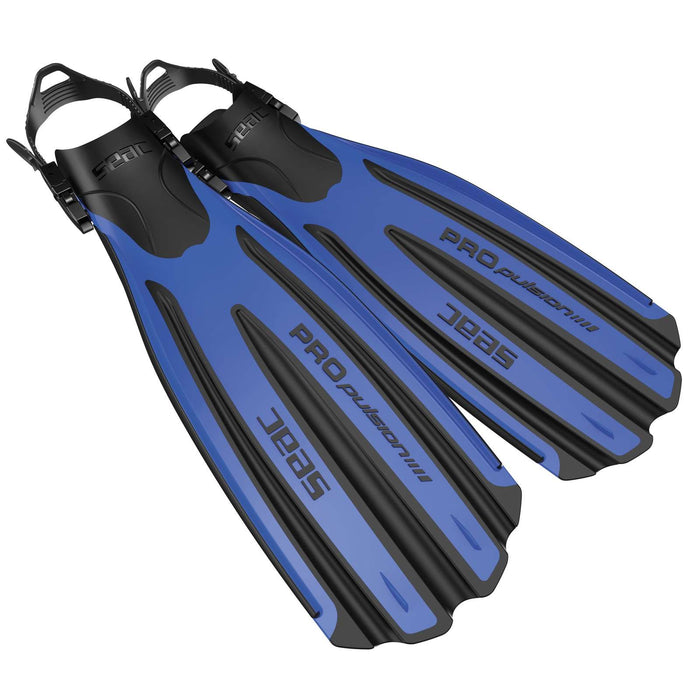 Palmes de Plongée Propulsion Bleu L-XL ~ 43-45 Seac 71-12B-L-XL
