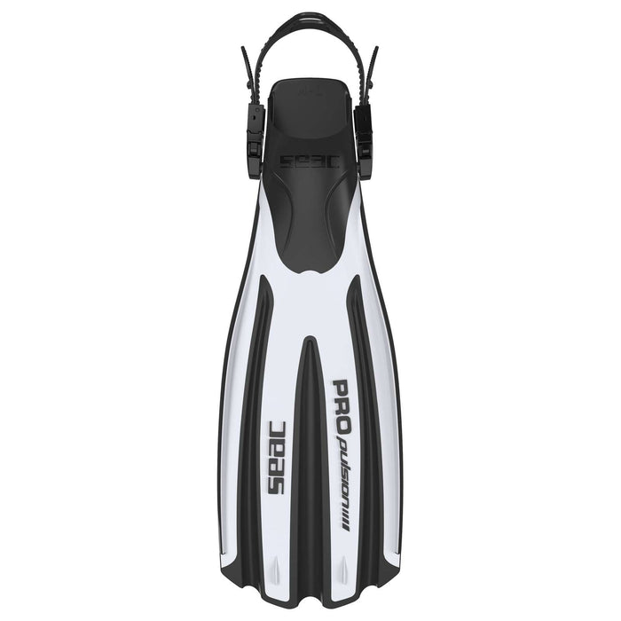 Palmes de Plongée Propulsion Blanc L-XL ~ 43-45 Seac 71-12W-L-XL