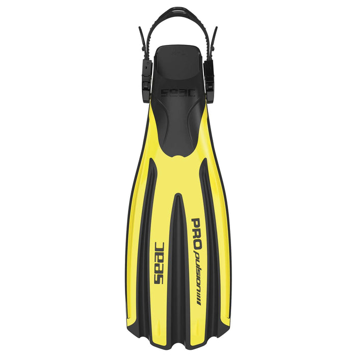 Palmes de Plongée Propulsion Jaune L-XL ~ 43-45 Seac 71-12Y-L-XL
