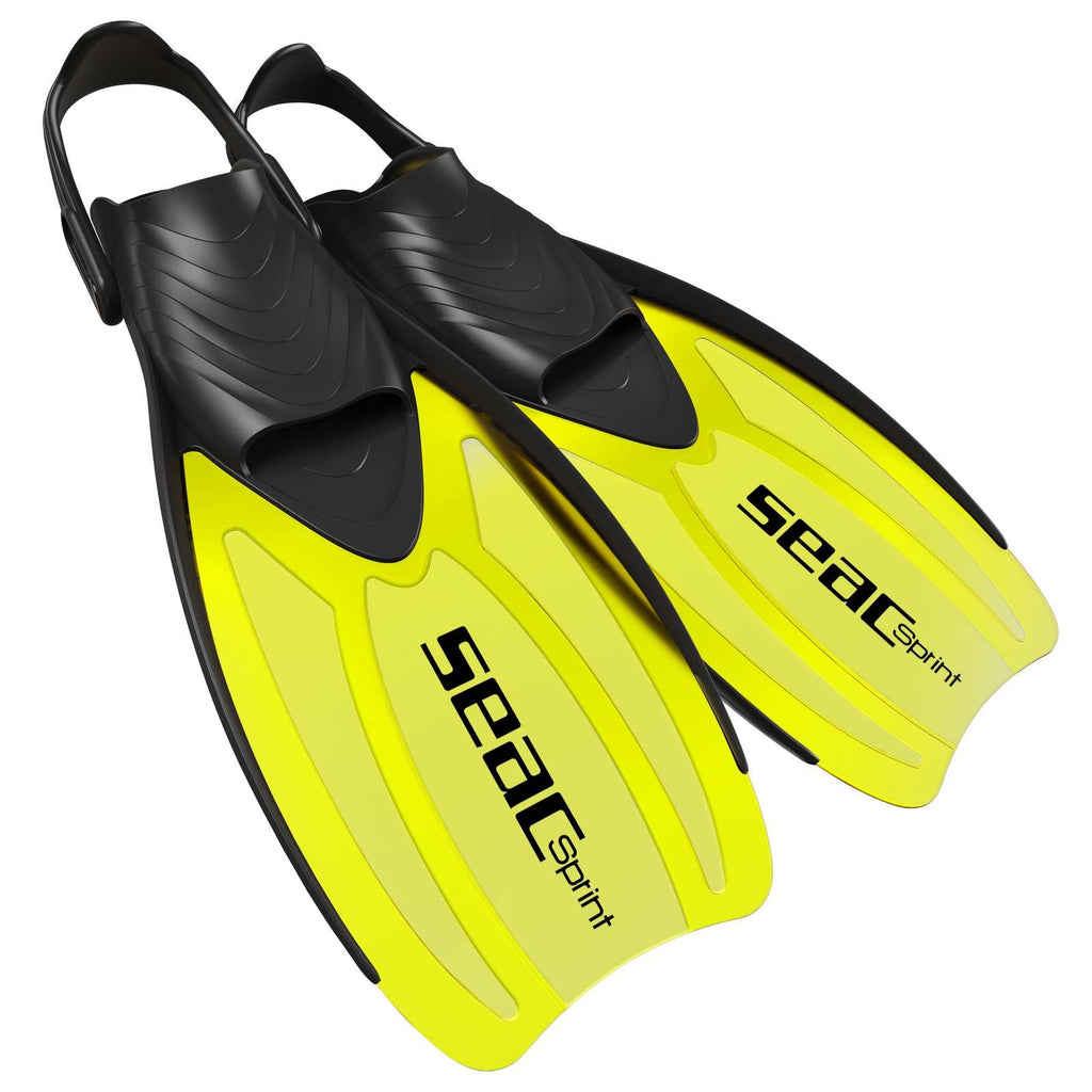 Palmes de Snorkeling Sprint Jaune S-M ~ 39-41 Seac 71-14Y-S-M
