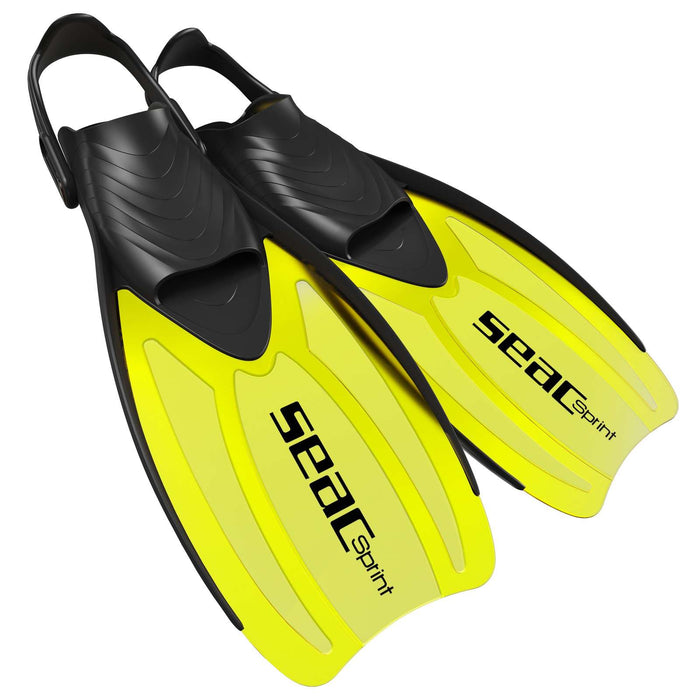 Palmes de Snorkeling Sprint Jaune S-M ~ 39-41 Seac 71-14Y-S-M