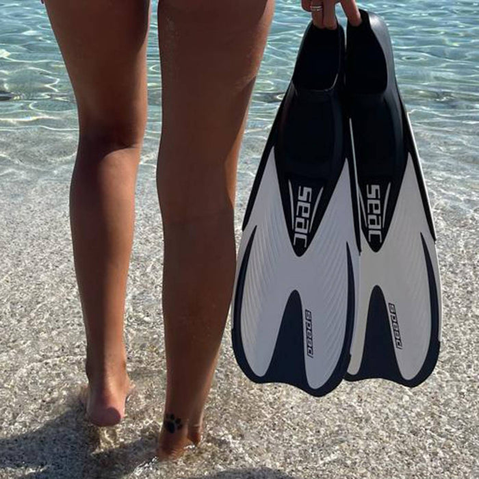 Palmes de snorkelling Speed Blanc 38-39 Seac 71-15W-38-39