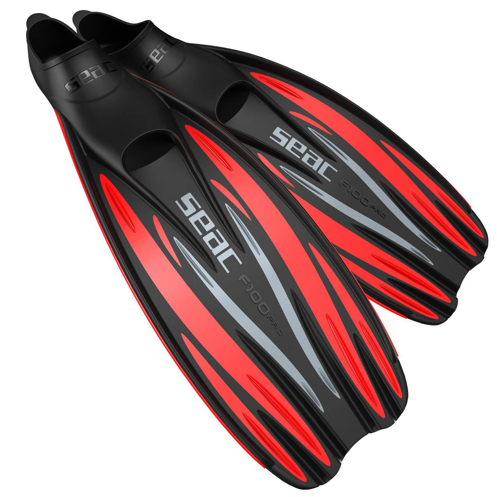 Palmes de Plongée F100 Pro Rouge Taille 40-41 Seac 71-1R-40-41