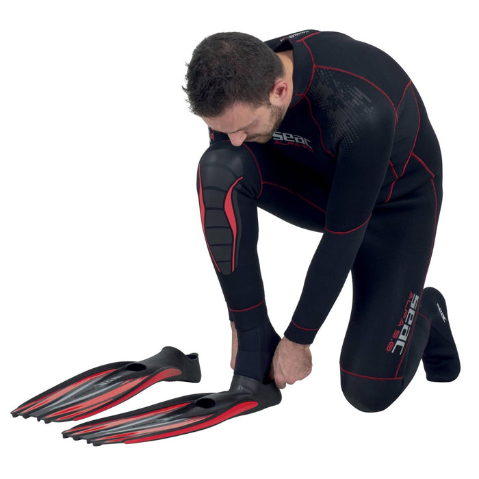 Palmes de Plongée F100 Pro Rouge Taille 40-41 Seac 71-1R-40-41