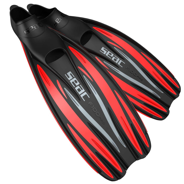 Palmes de Plongée F100 Pro Rouge Taille 44-45 Seac 71-1R-44-45
