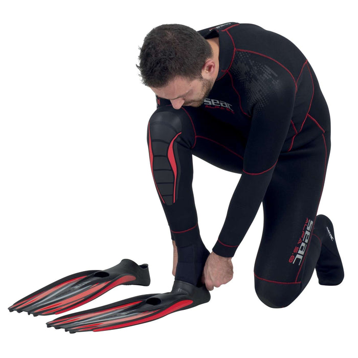 Palmes de Plongée F100 Pro Rouge Taille 44-45 Seac 71-1R-44-45