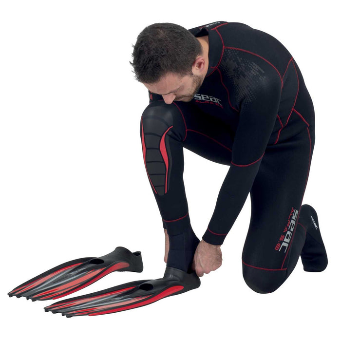 Palmes de Plongée F100 Pro Rouge Taille 46-47 Seac 71-1R-46-47