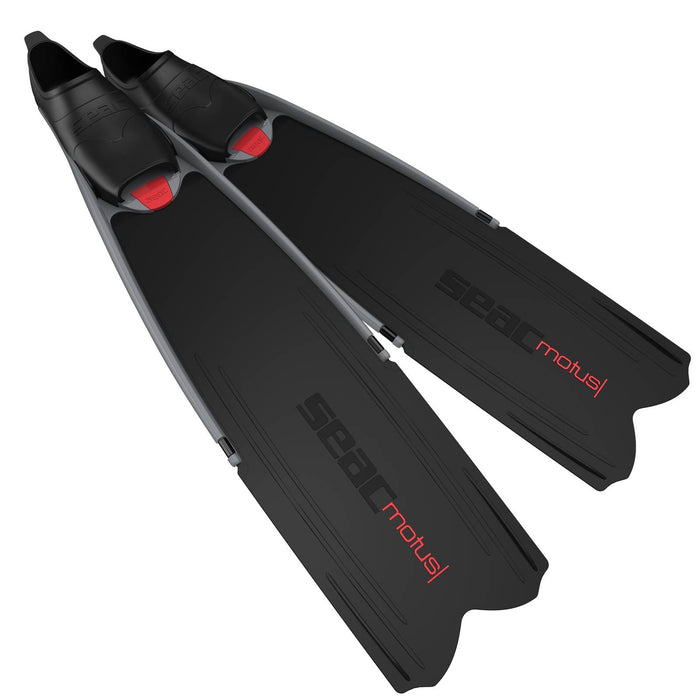 Palmes de plongée libre et de pêche sous-marine Motus Noir-Rouge Taille 41-42 Seac 71-25N-41-42